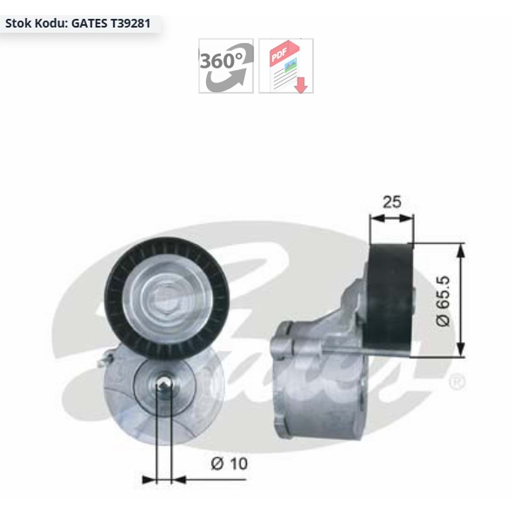 GERGİ RULMANI FIAT FIORINO 1.3JTD OTOMATIK GERGI RULMANI BIPPER-DOBLO-FIORINO 1.3 MJTD LİNEA
