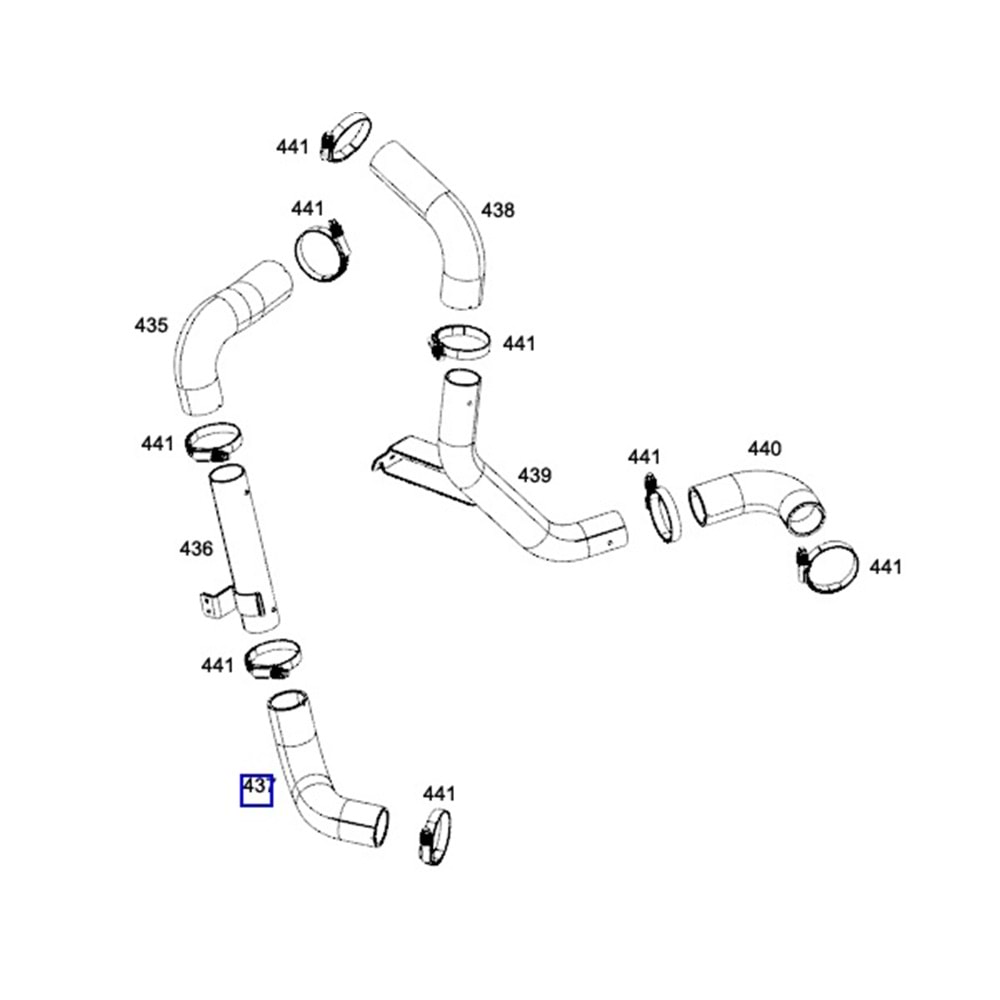 INTERCOOLER CIKIS BORUSU JEST