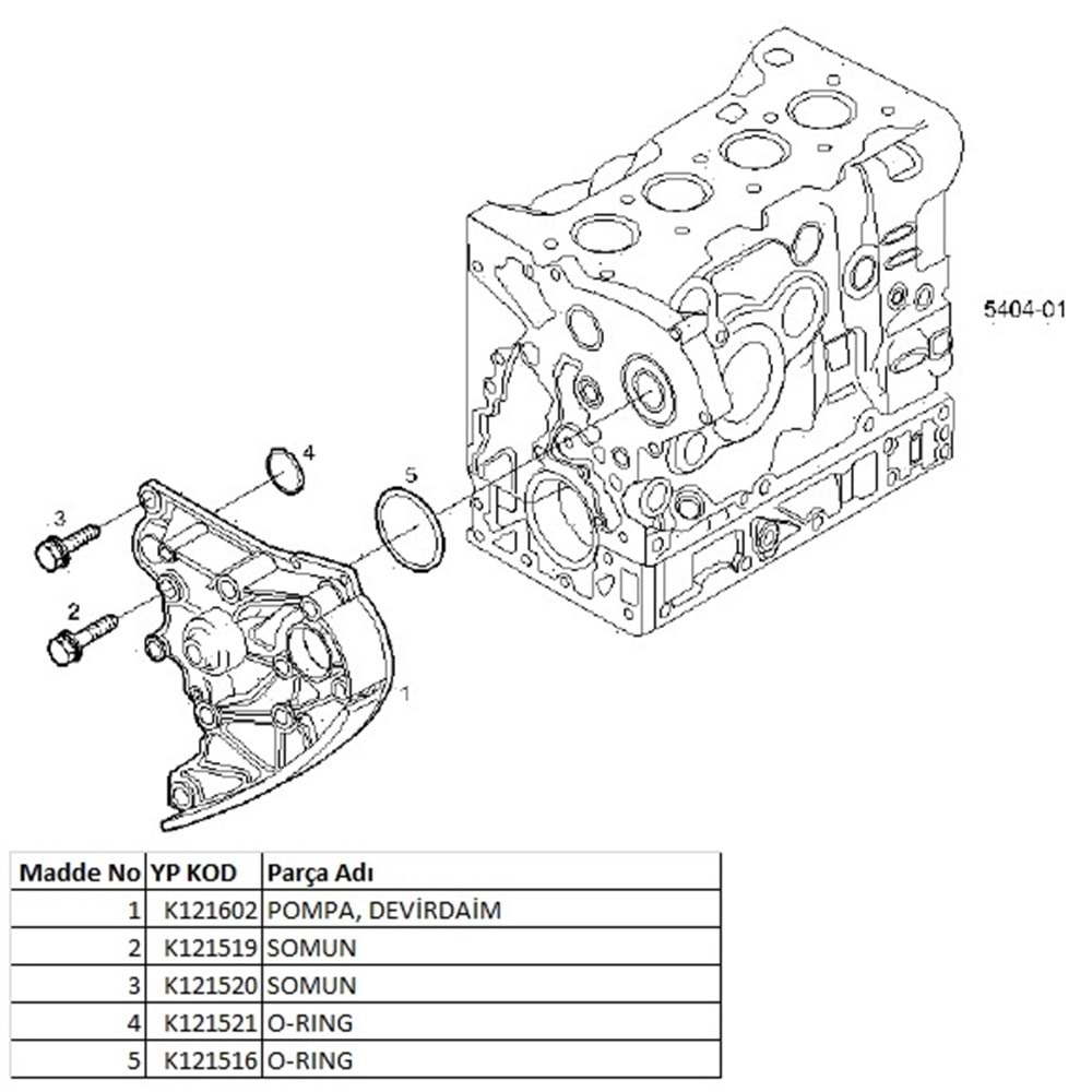 DEVİRDAİM CONTASI O-RING J10 JEST DUCATO