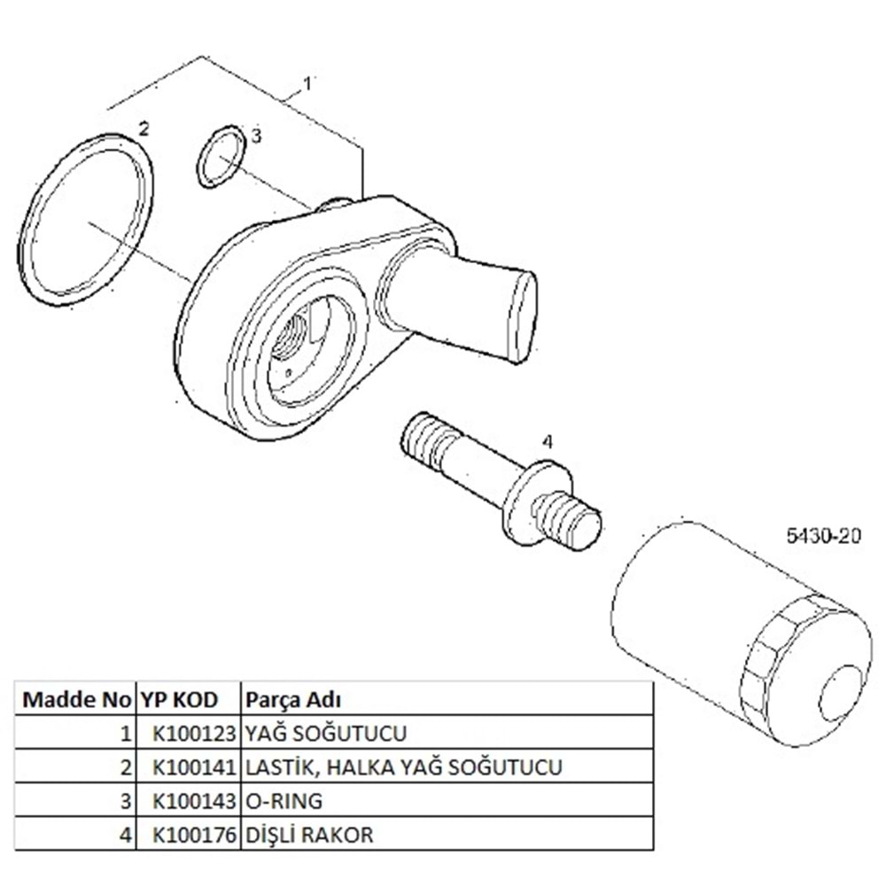 YAĞ SOĞUTUCU CONTASI J10 DUCATO