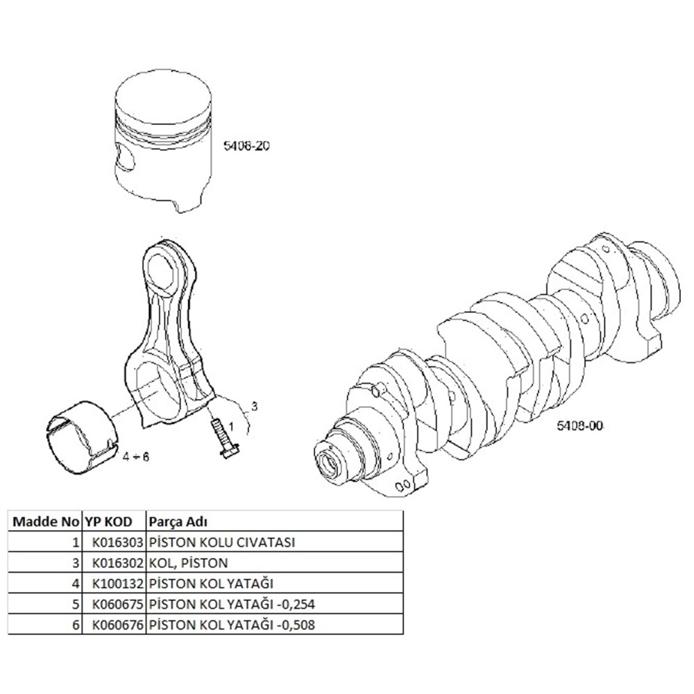 PİSTON KOLU CİVATASI J10 PREMIER MAXI