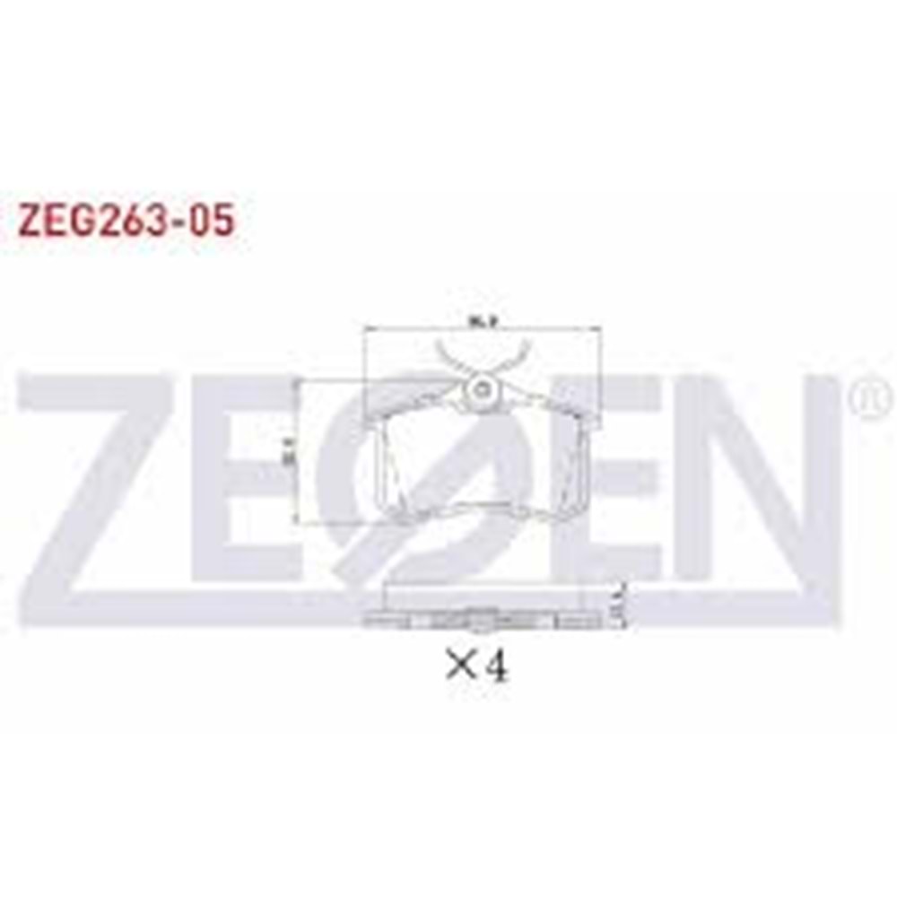 FREN BALATA ARKA 17,4mm GOLF IV-V-VI/JETTA V-VI/POLO III-IV-V-VI/CADDY III/CLIO III/MEGANE III-IV/207/208/307/308/PARTNER/C3 II-III/C4 II/A3 II/A4 II-III/A6 II/LEON II-III/IBIZA III-IV/CROSSLAND