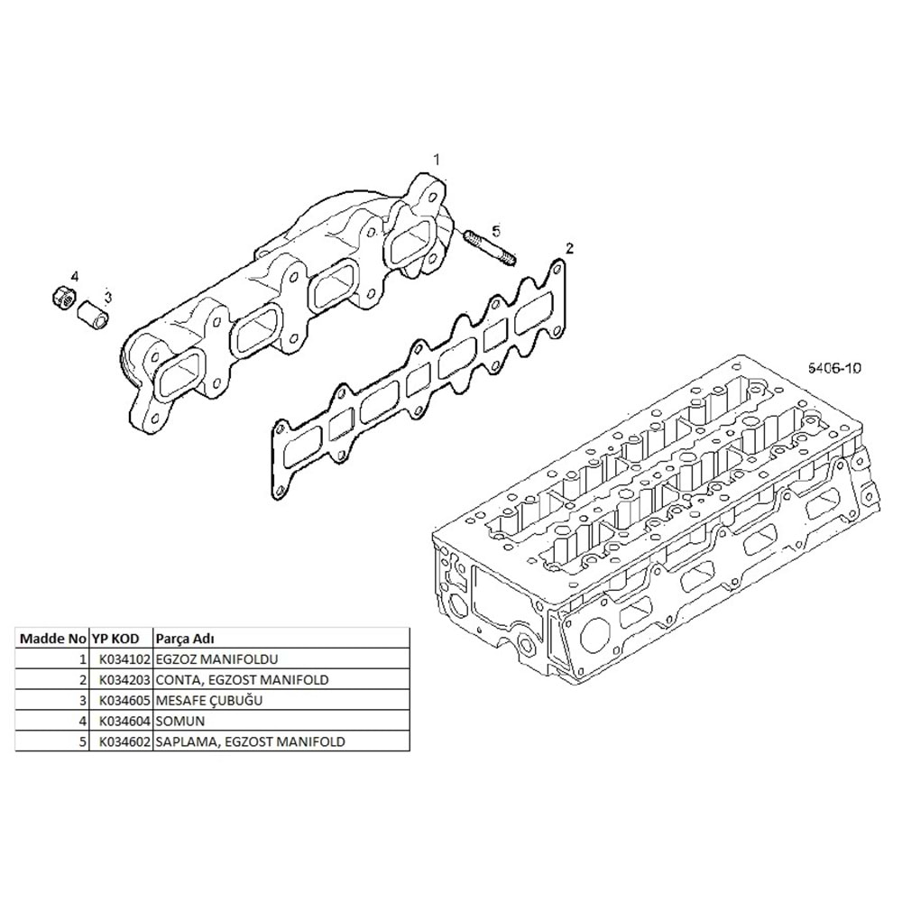 EGZOZ MANIFOLD CONTASI SaClI KlIngrIt 1,40mm DUCATO-J10 2.3JTD./F1A