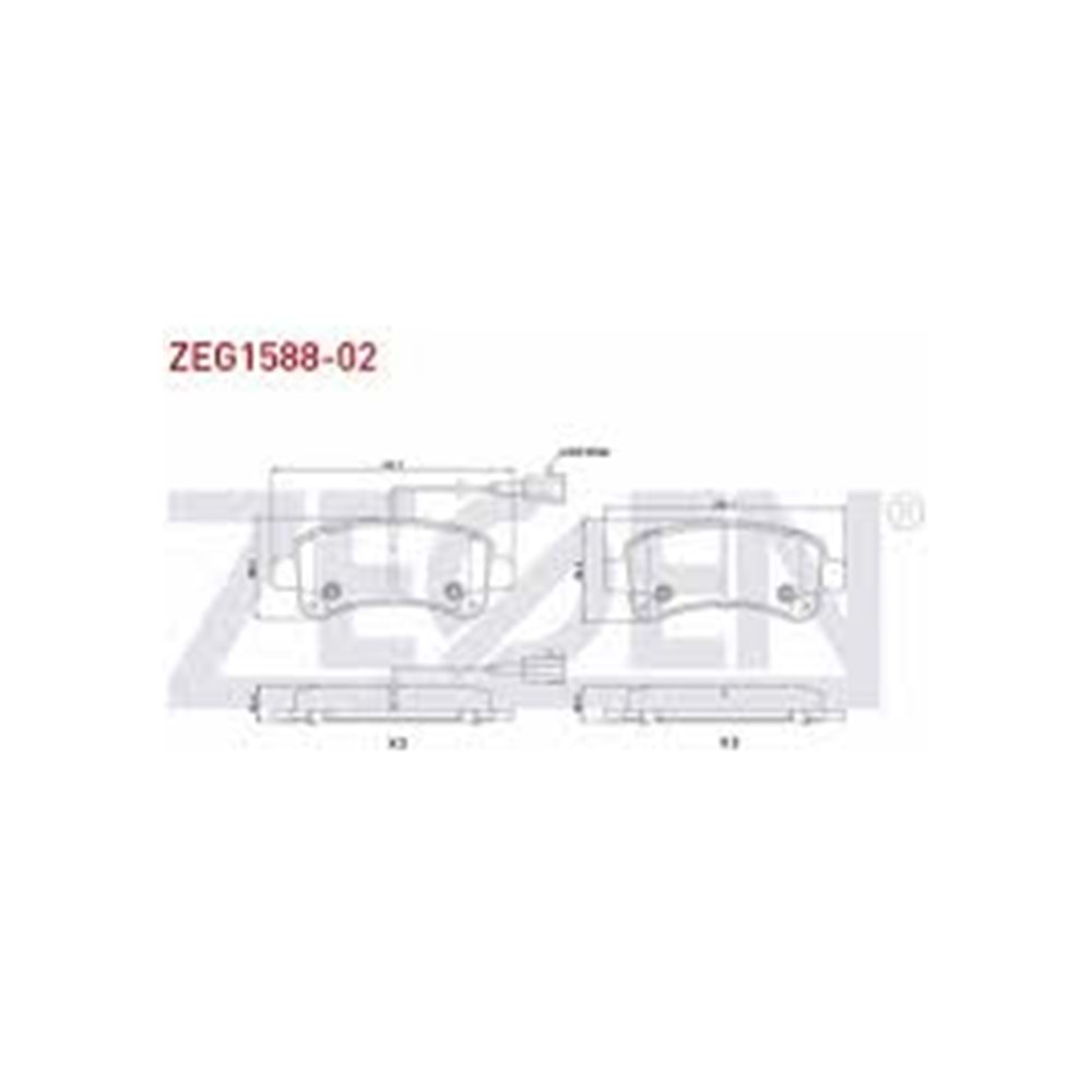 FREN BALATA ARKA CIFT FISLI FIAT DUCATO 2.0 MJT 2014- / FIAT DUCATO 2.3 MJT 2014-