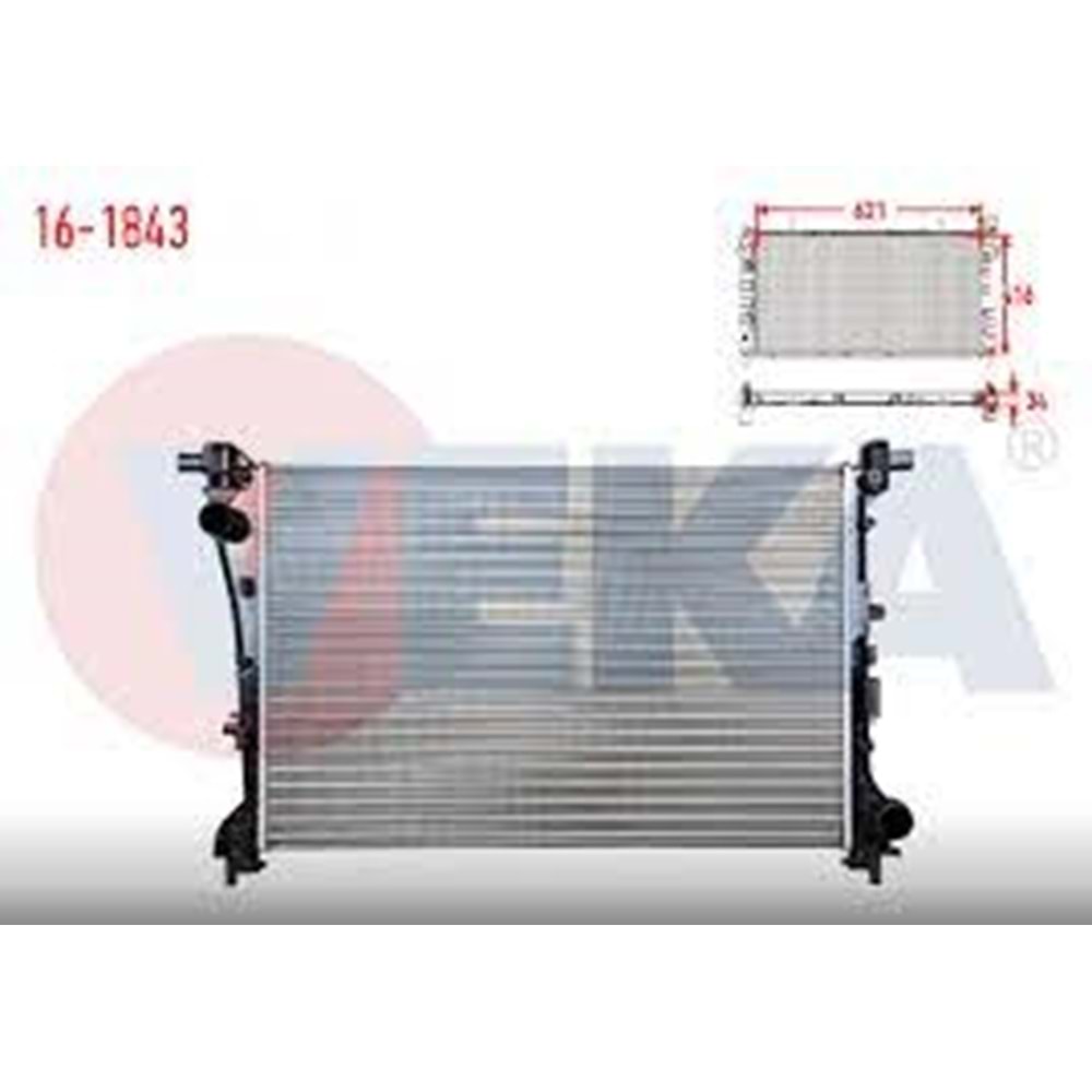 SU RADYATORU MEKANIK FIAT EGEA 1.3 MJT - 1.6 MJT 16v M-T AC+/- 2015-