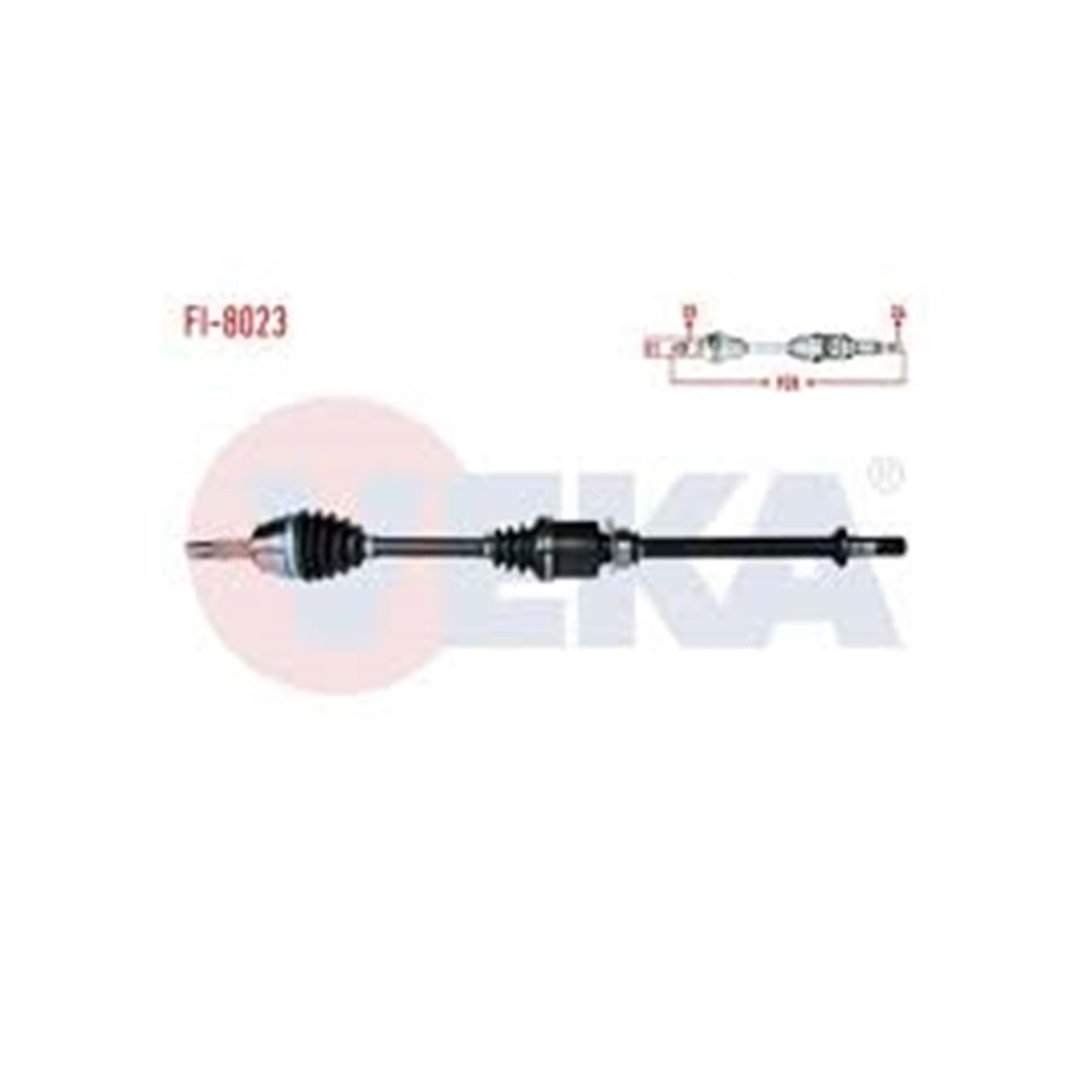 KOMPLE AKS SAG ON FIAT ALBEA 1.3 MJT UZUNLUK 928mm 2007-