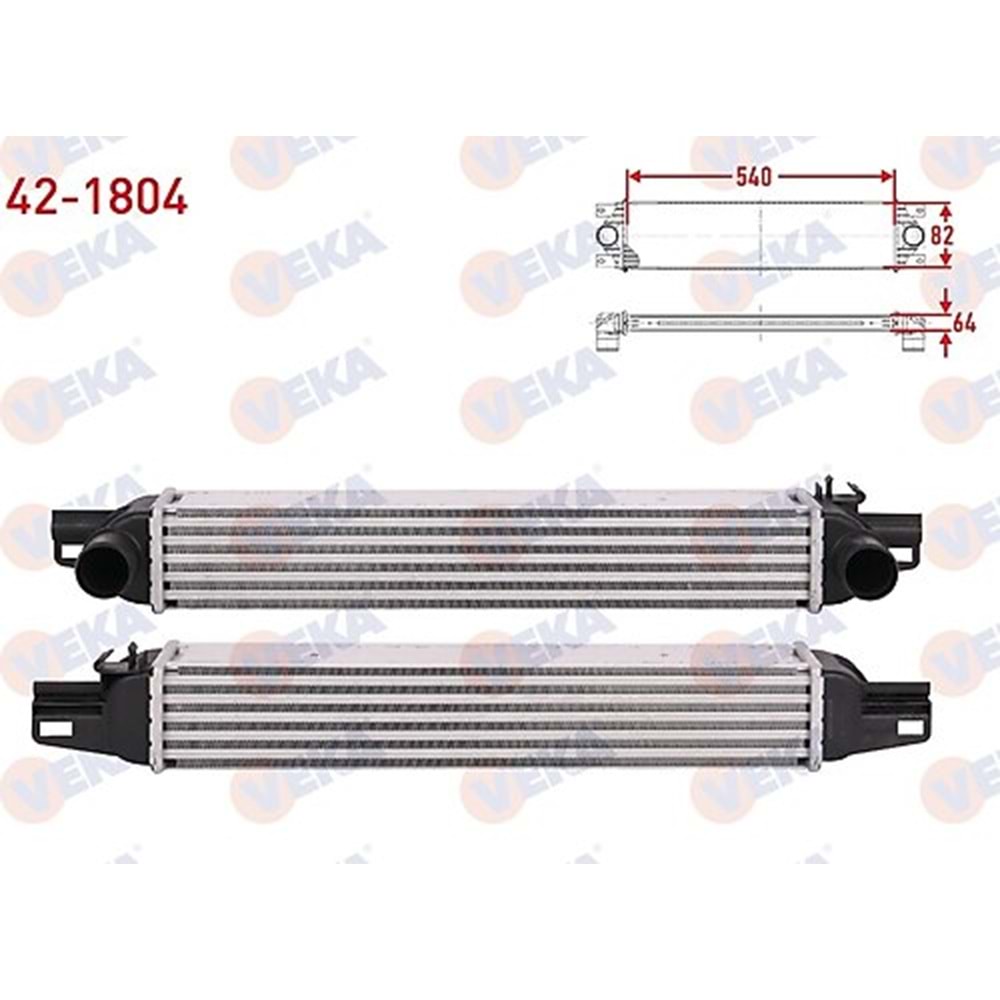 TURBO RADYATORU (INTERCOOLER) FIAT FIORINO (225) 1.3 MJT EURO 4 2007-