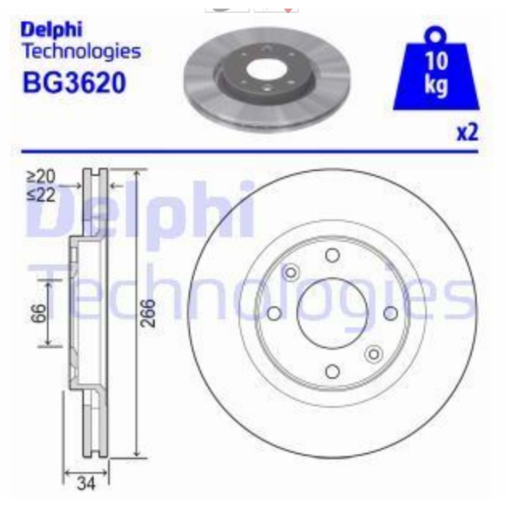 ÖN FREN DİSK AYNASI 206-307-208-C2-C3-PARTNER