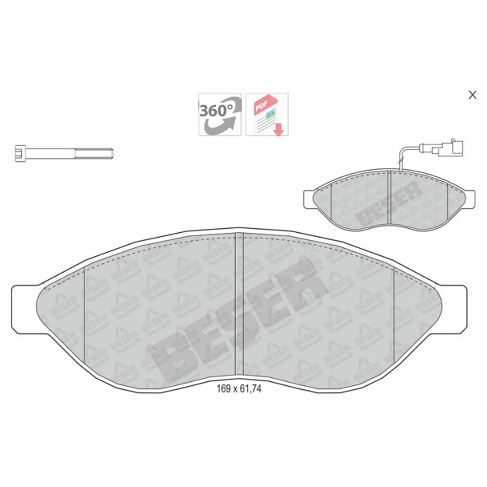 ÖN FREN BALATASI BOXER 2.2 HDI 3.0 HDI 06-> JEST