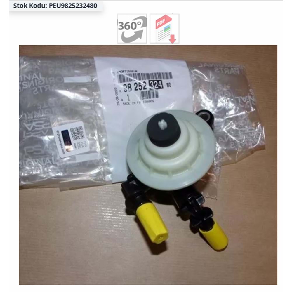 9825232480 DİZEL TİTREŞİM AMORTİSÖRÜ C4 MAZOT BORUSU