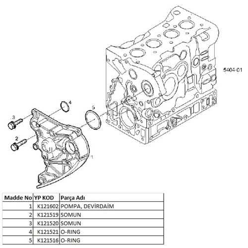 DEVİRDAİM CONTASI O-RING J10 JEST DUCATO