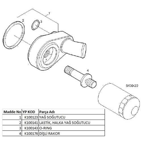 YAG SOGUTUCU ORINGI J10 DUCATO EU4
