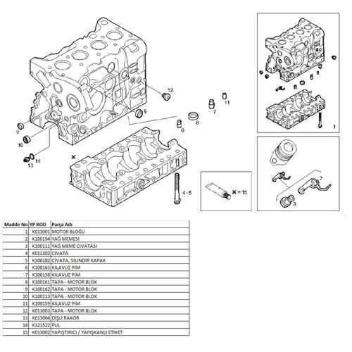 MOTOR BLOK TAPASI (CAP 25) J10