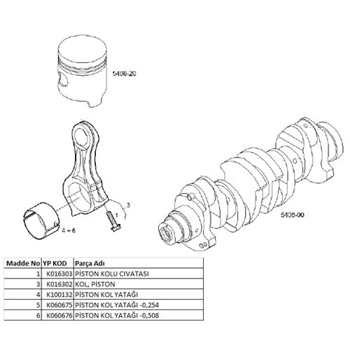PİSTON KOLU CİVATASI J10 PREMIER MAXI