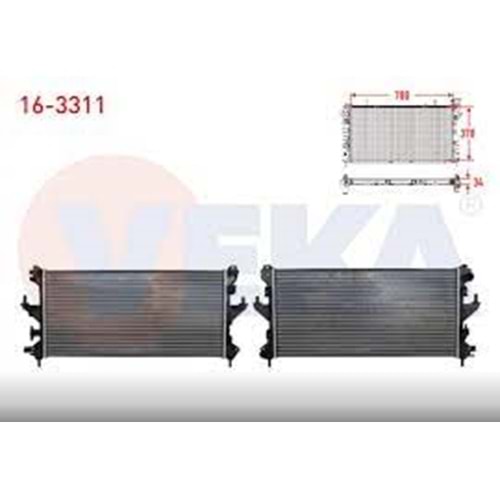 SU RADYATORU MEKANIK FIAT DUCATO BOXER JEST (250) 2.2 MJT M-T (INTERCOOLER BAGLANTISI KALIN) 2006-2014