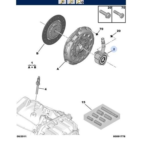 DEBRİYAJ RULMANI DEBRİYAJ ALT MERKEZ DUCATO-JEST 2.3