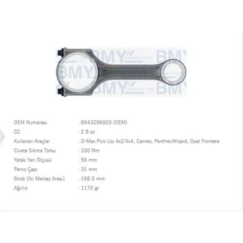 PİSTON KOLU PREMİER 2.8