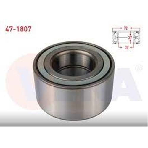 ON TEKERLEK RULMANI SOL-SAG ABSLI 37X72X37 ALBEA 1.3 MJT 03-07/DOBLO 1.3 MJT-1.9 JTD 01-10/LINEA 1.3 MJT 07-/G.PUNTO 1.3 MJT 05-12/CORSA D 1.3 CDTI 06-14/CLIO II 1.4i 98-05/CLIO CLİO RENAULT V 1.0 SCE-1.5 DCI 20-