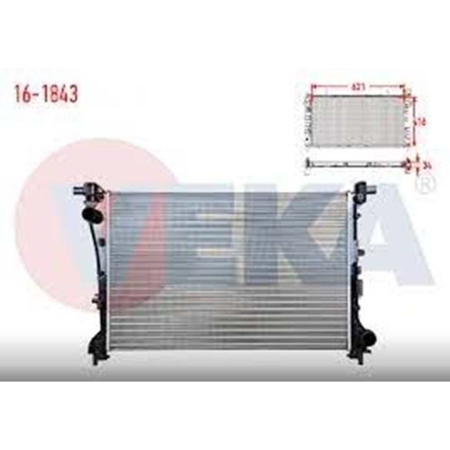 SU RADYATORU MEKANIK FIAT EGEA 1.3 MJT - 1.6 MJT 16v M-T AC+/- 2015-