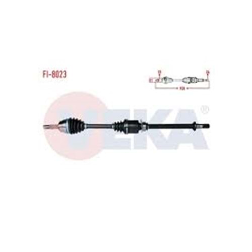 KOMPLE AKS SAG ON FIAT ALBEA 1.3 MJT UZUNLUK 928mm 2007-