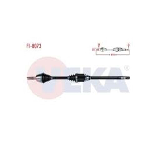 KOMPLE AKS SAG ON FIAT FIORINO (225) 1.3 MJT EURO 5 UZUNLUK 919mm 2013-