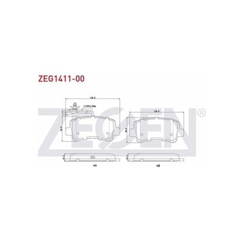 FREN BALATA ARKA FISLI RENAULT MASTER III (FV) 2.3 DCI 2010- / MASTER III (FV) 2.5 DCI 2010- / OPEL MOVANO B 2.3 DCI 2010-