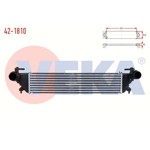 TURBO RADYATORU (INTERCOOLER) FIAT EGEA 1.3 MJT 2015-