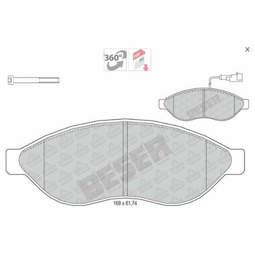 ÖN FREN BALATASI BOXER 2.2 HDI 3.0 HDI 06-> JEST