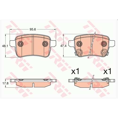 ARKA BALATA FREN CORSA E 14->/ADAM 14->/EGEA 16-> HB-SW/500L 12->
