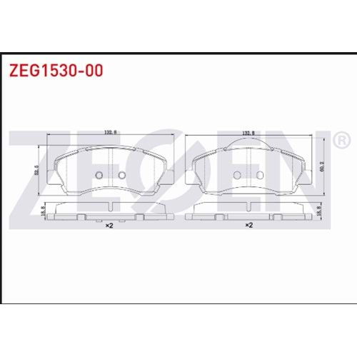 FREN BALATA ON PEUGEOT 301 1.2 VTI 2012- / CITROEN C-ELYSEE 1.2 VTI 2012-