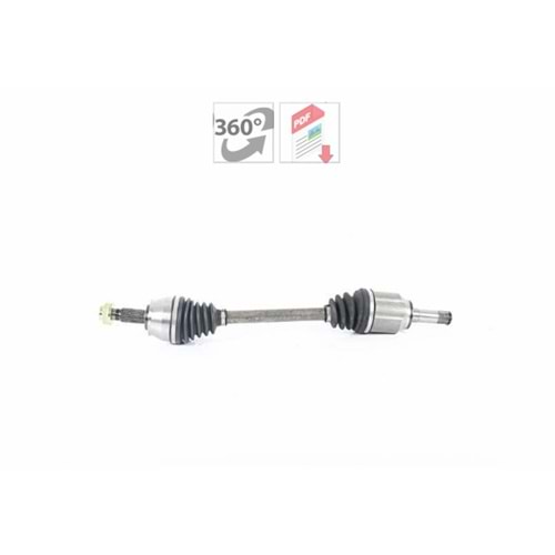 AKS KOMPLE ÖN SOL(EGEA - 52078097) KOMPLE AKS SOL ON FIAT EGEA 1.3 MJT M-T UZUNLUK 651 mm 2015-