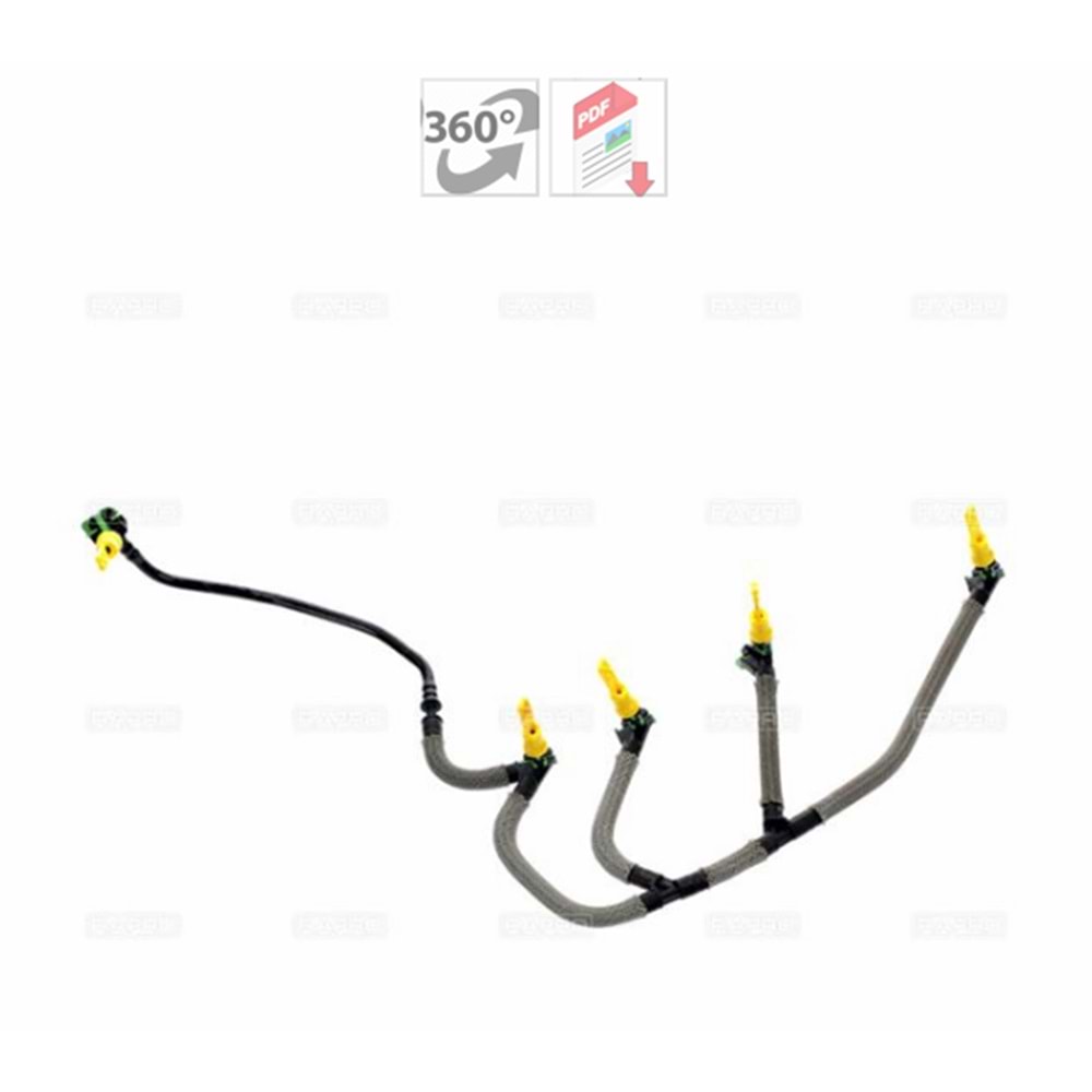 YAKIT GERİ DÖNÜŞ HORTUMU 308-3008-508-5008-C4-C5 III-DS4-DS5 2.0HDI 11->