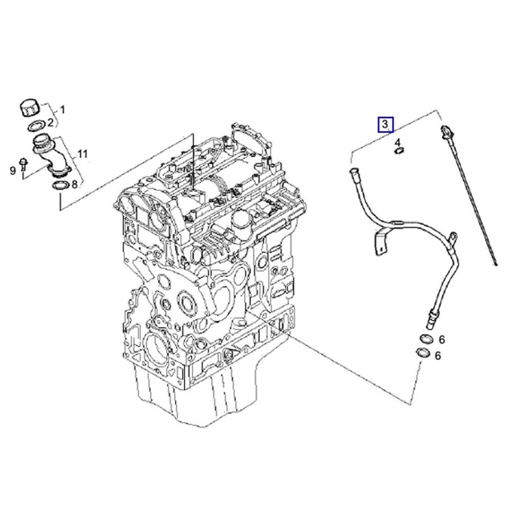 YAĞ BORUSU KOMPLE JEST DUCATO YAĞ ÇUBUĞU