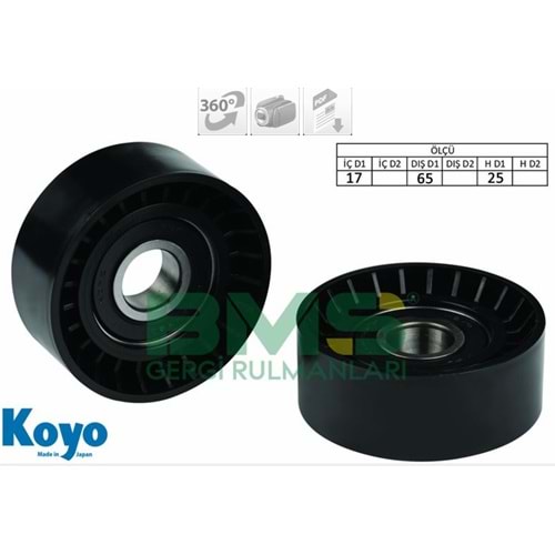 ALTERNATÖR GERGİ RULMANI P206-P207-P307-P406-C2-C3-C4-FIESTA-FOCUS 1.4-1.6 HDI GOLF-PASSAT 1.4 TSI