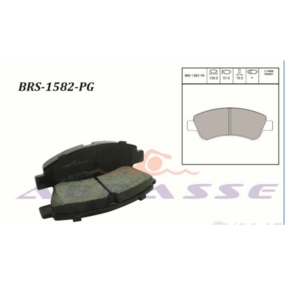 ON FREN BALATASI PARTNER Y.M 03>-206-207-307-2008-301-1007-C2-C3-OPEL CORSA F(ARKA BALATA BOXER3 06>