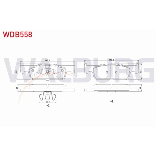 FREN BALATA ON RENAULT SYMBOL III (JZ0/1) 1.5 DCI 16 JANT 2012-/ CLIO IV 1.5 DCI 75 HP 2012-/ CLIO IV 1.2 16v 16 2012-/ DACIA SANDERO STEPWAY 1.5 DCI 2012-/ SMART FORTWO 1.0 2014-/ FORFOUR 1.0 2014-