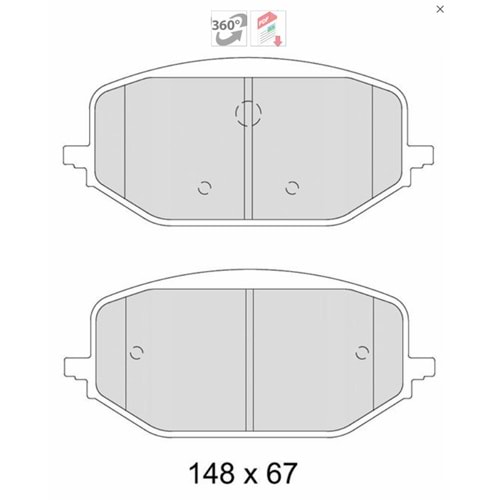 FREN BALATA ON FIAT DOBLO 2022-/ PEUGEOT RIFTER 2019-/ PARTNER 2021-/ 308 III 2021-/ 508 II 2019-/ CITROEN BERLINGO 2021-/ DS 4 II 2021-/ OPEL ASTRA L 2021-/ COMBO E 2019-/ GRANDLAND 2017-