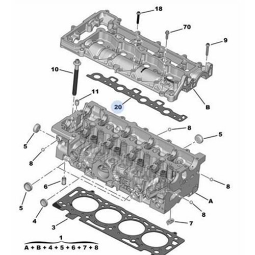 ÜST KAPAK CONTA BOXER 2.0 HDİ EURO6