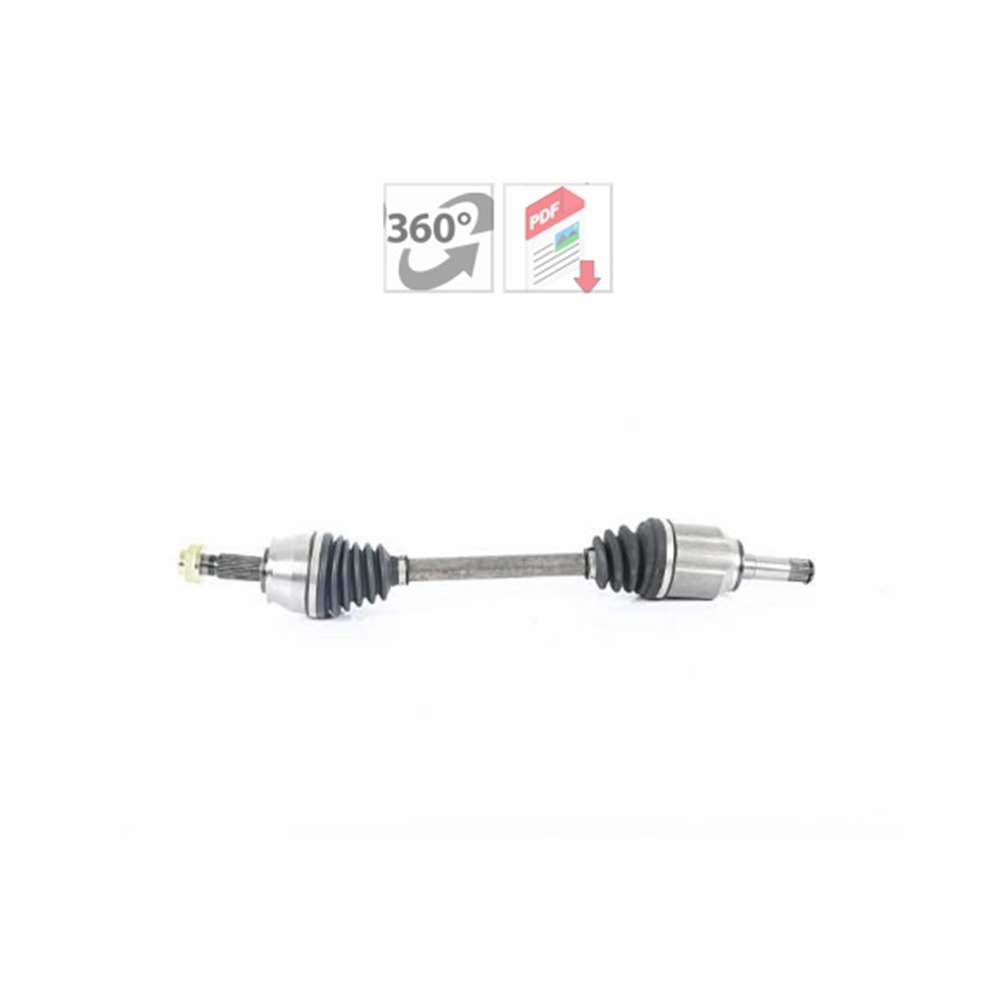 AKS KOMPLE ÖN SOL(EGEA - 52078097) KOMPLE AKS SOL ON FIAT EGEA 1.3 MJT M-T UZUNLUK 651 mm 2015-