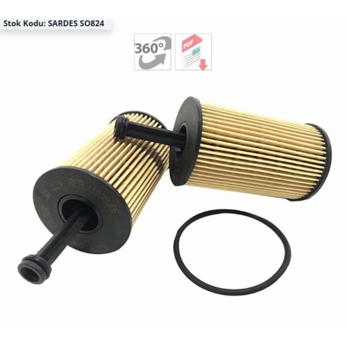 YAĞ FİLTRESİ PARTNER-BERLINGO 96- -106 97- -206 98- -306 93-01 -307- C3 02 - 1.4-1.6 16V