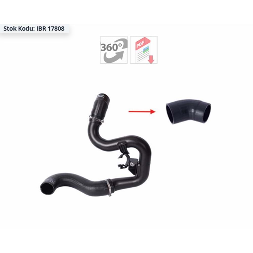 TURBO HORTUMU BOXER3 JUMPER 16>2.0HDI-2.2HDI EURO6 DW10FU-DW12RU